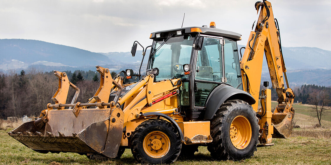 [Translate to Französisch:] Baumaschine Trösch Autoglas